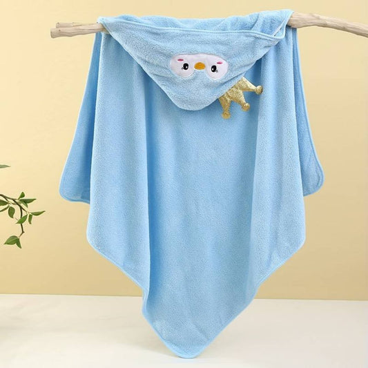 CAPE DE BAIN POUR BÉBÉ - PINGOUIN - Bébé Mère Veille